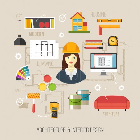 Architecture and Interior icons