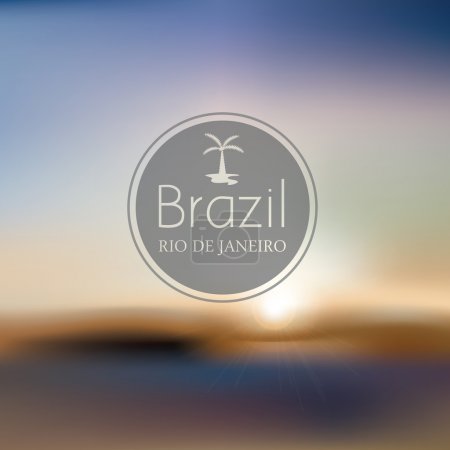 Brazil beach blurry landscape