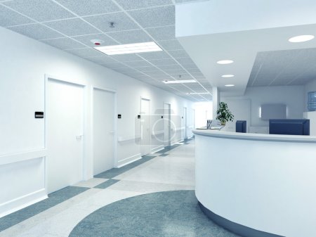 Hospital. 3d rendering