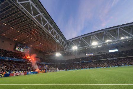 Tele2 arena at the soccer game between DIF and AIK