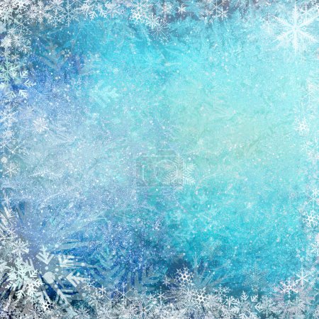 Blue Christmas grunge texture background
