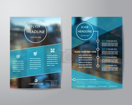 business brochure flyer design layout template in A4 size, with 