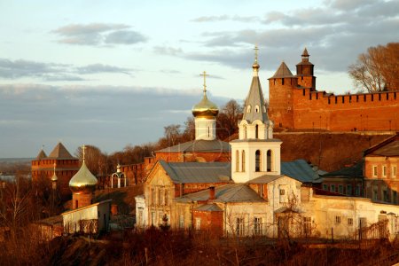 Church of Elijah the Prophet and Kremlin. Nizhny Novgorod, Russi