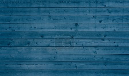 Wooden background with blue planks