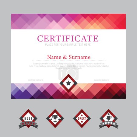 Certificate template background