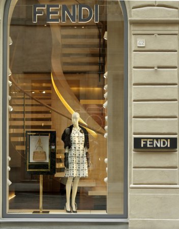 Shop window of FENDI boutique