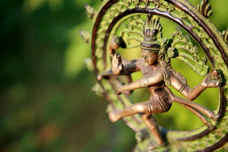 Statue of Shiva - Lord of Dance at sunlight