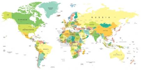 World Map - illustration.