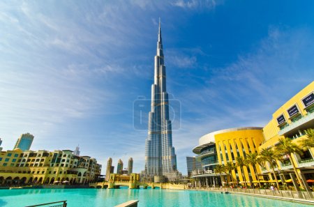 DUBAI, UAE - JANUARY 4: Burj Khalifa, world's tallest tower, Downtown