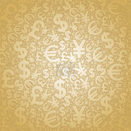 Background currency gold