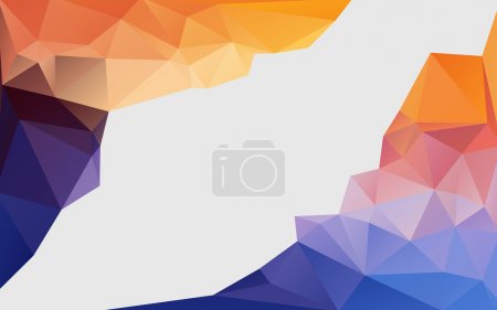 Abstract background with colorful polygons (triangle pattern)
