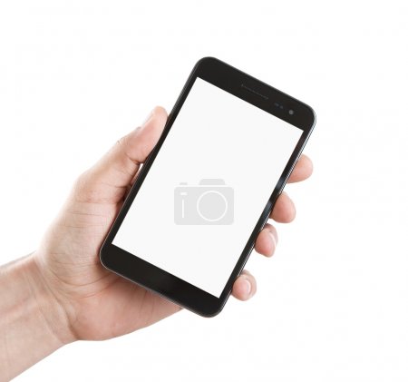 Blank smart phone with clipping