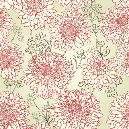 Floral seamless wallpaper